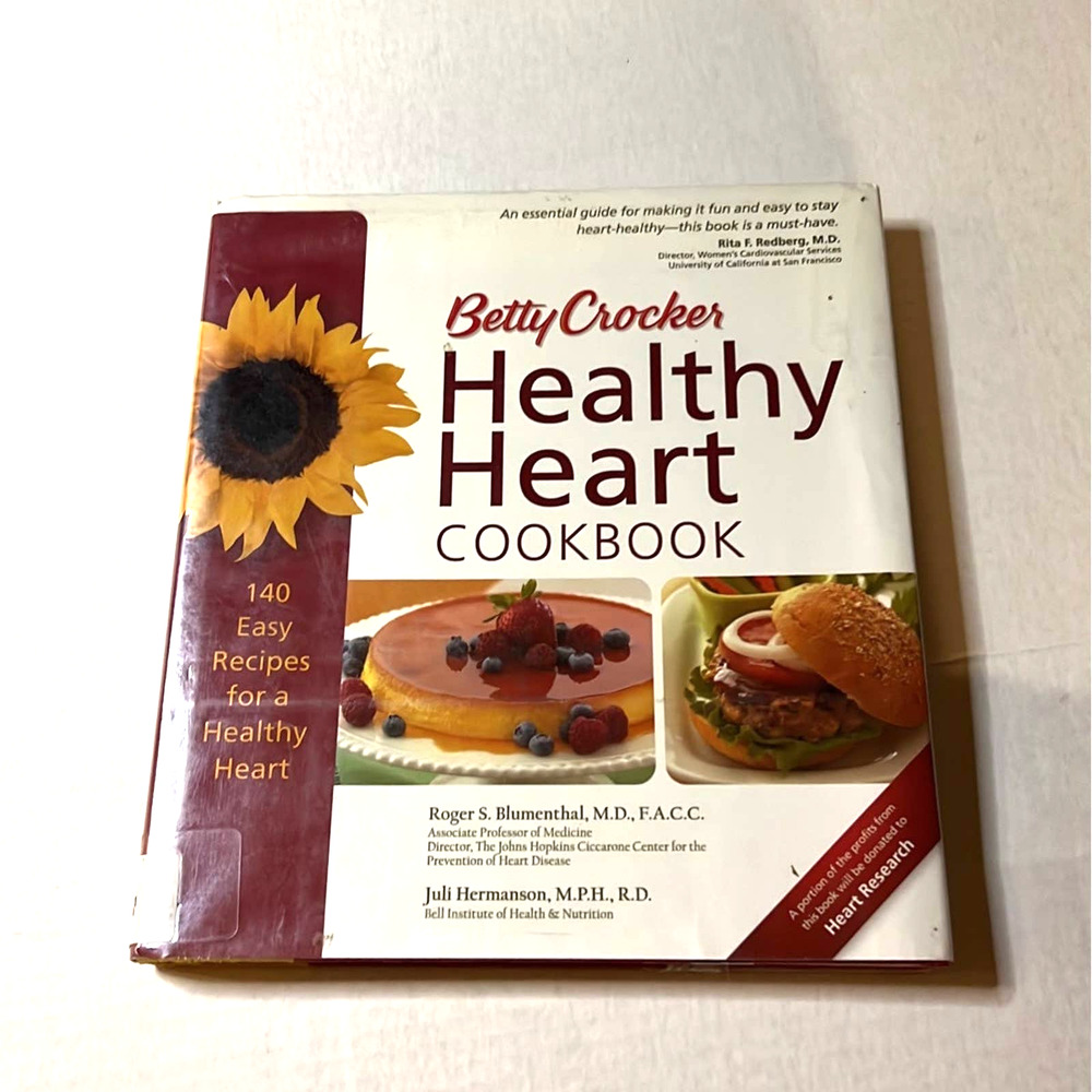 Betty Crocker Healthy Heart Cookbook Hardcover Library Book Edition
